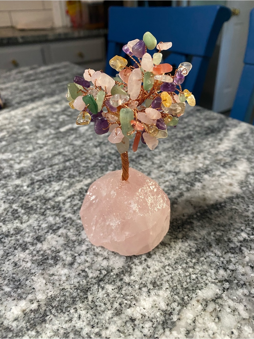 Feng  Shui  Rose quartz Tree  of Life